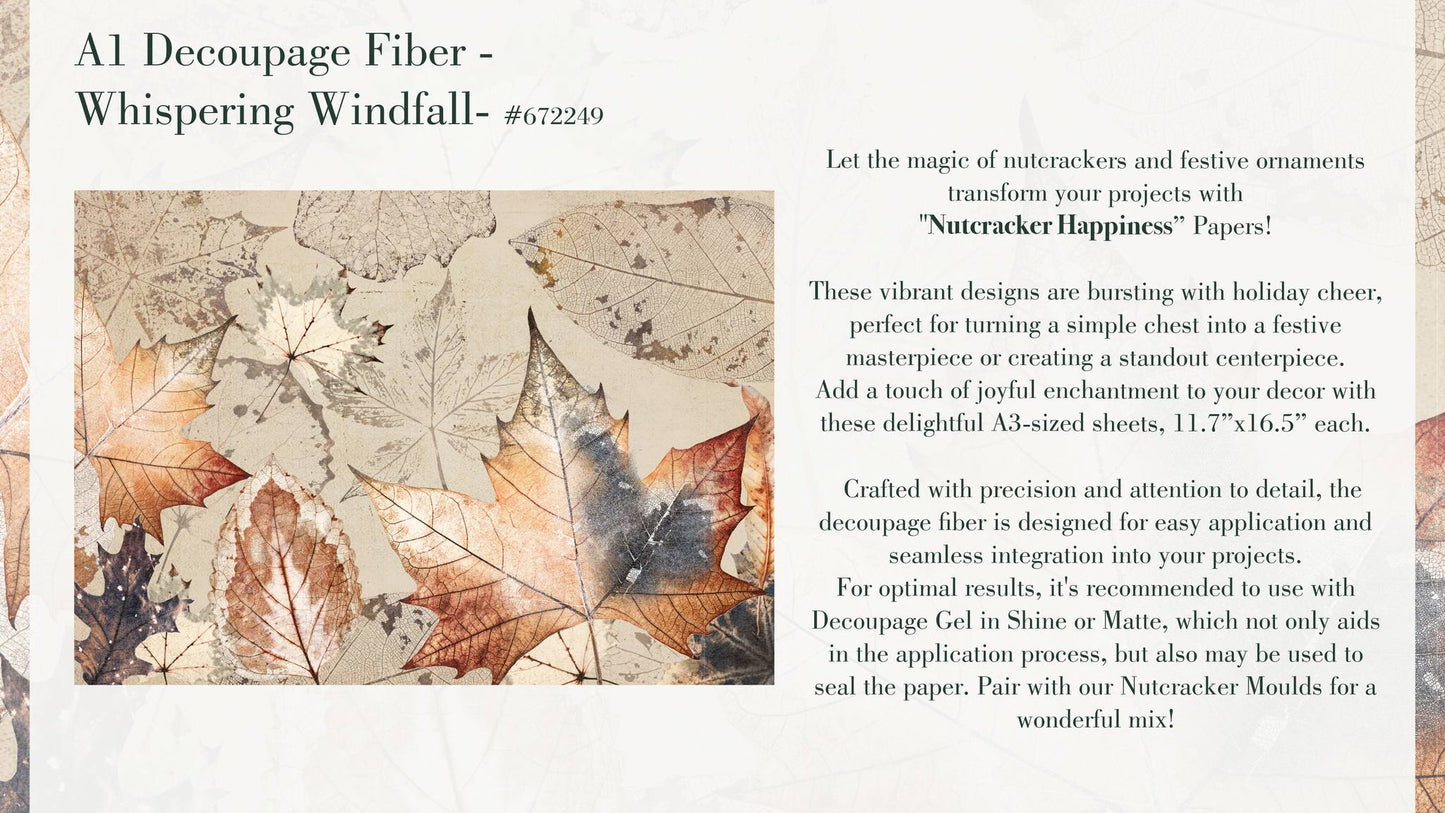 Whispering Windfall Decoupage Fiber
