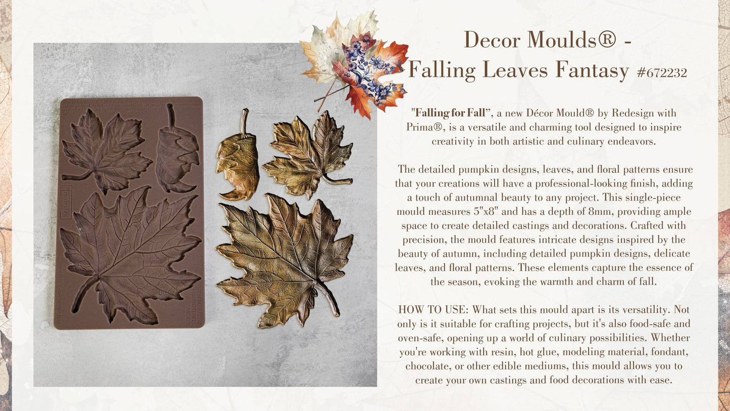 Falling Leaves Fantasy Decor Moulds