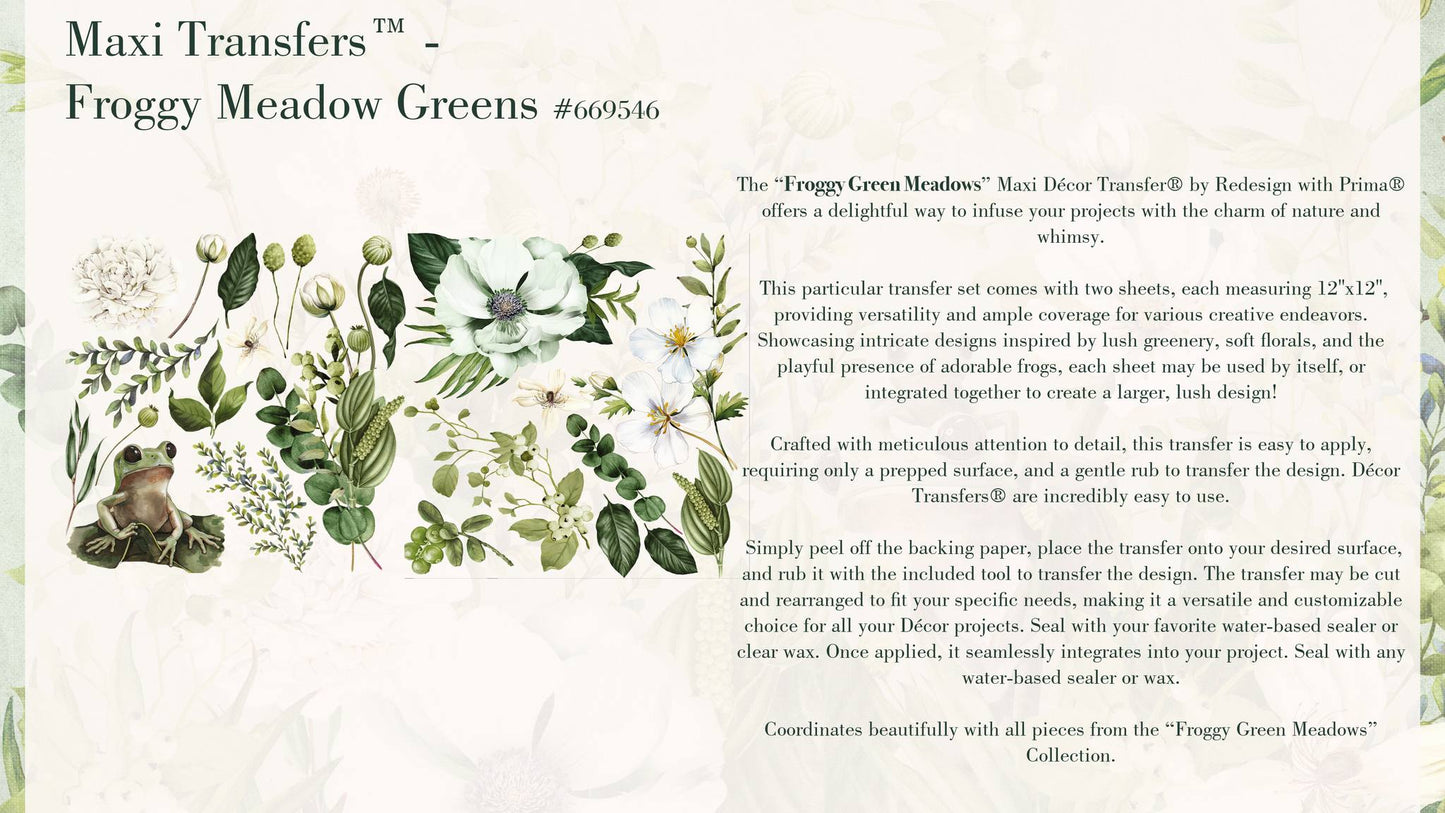 Maxi Transfers - Froggy Meadow Greens