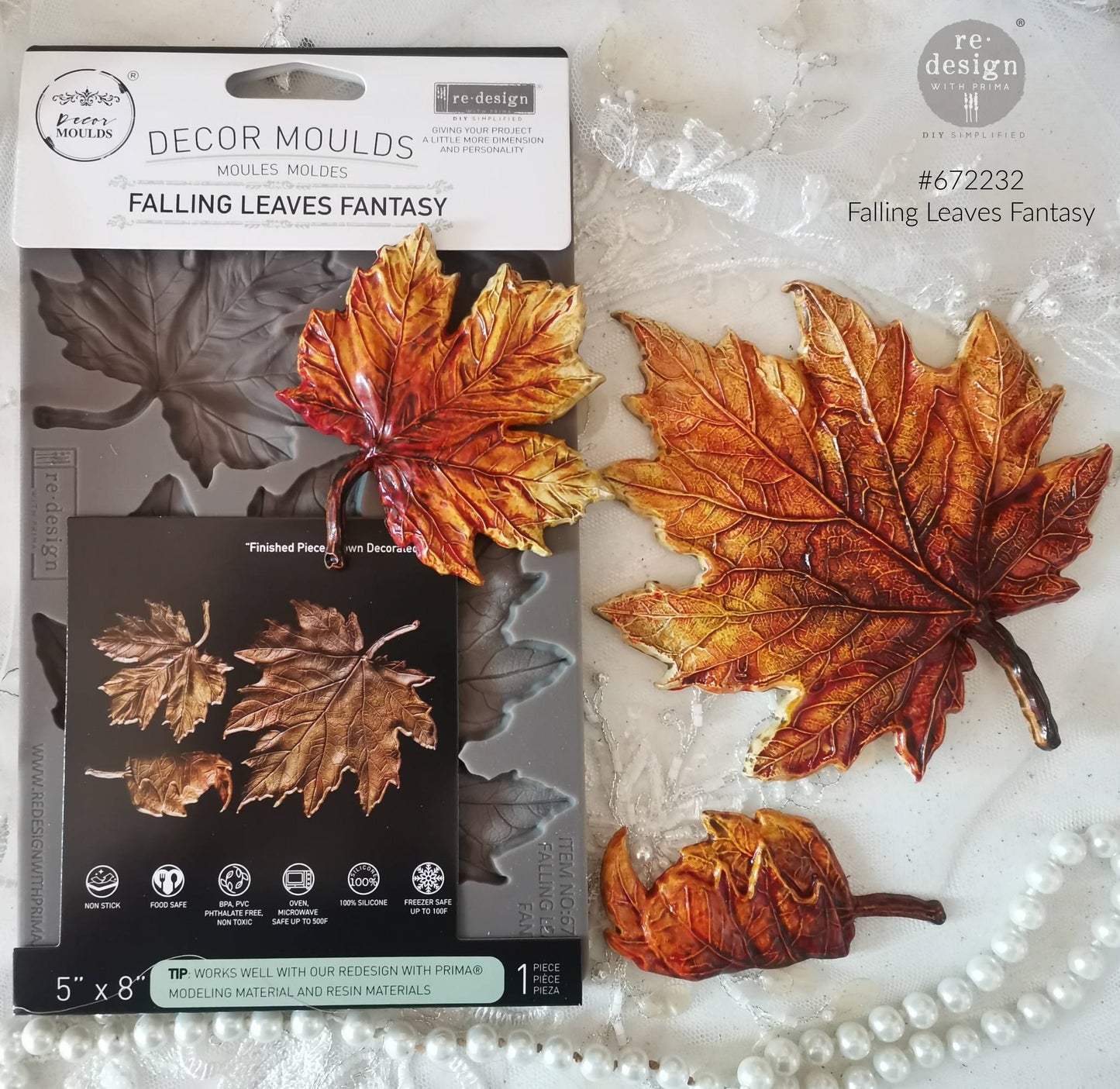Falling Leaves Fantasy Decor Moulds
