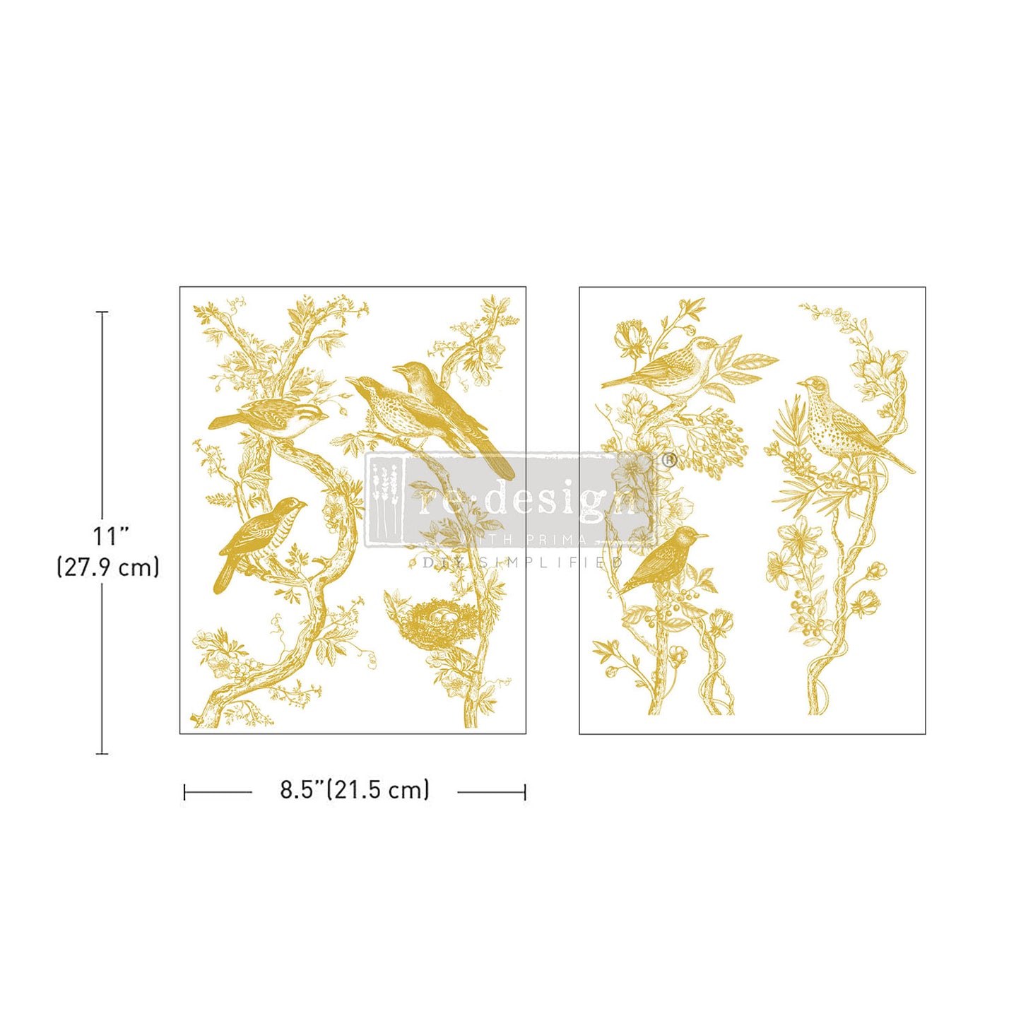 Kacha Golden Serenade Middy Foil Transfers