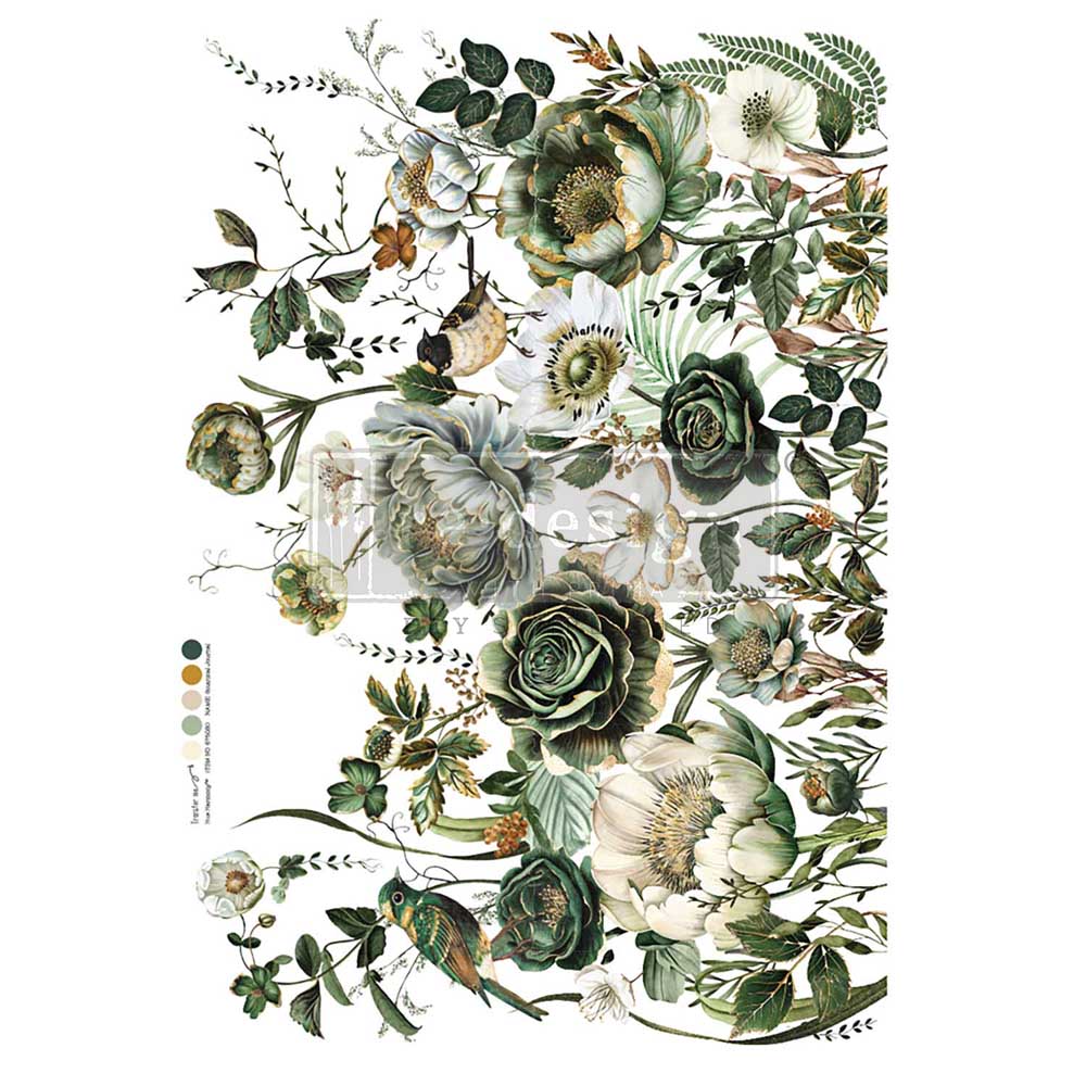 Botanical Journal Decor Transfers