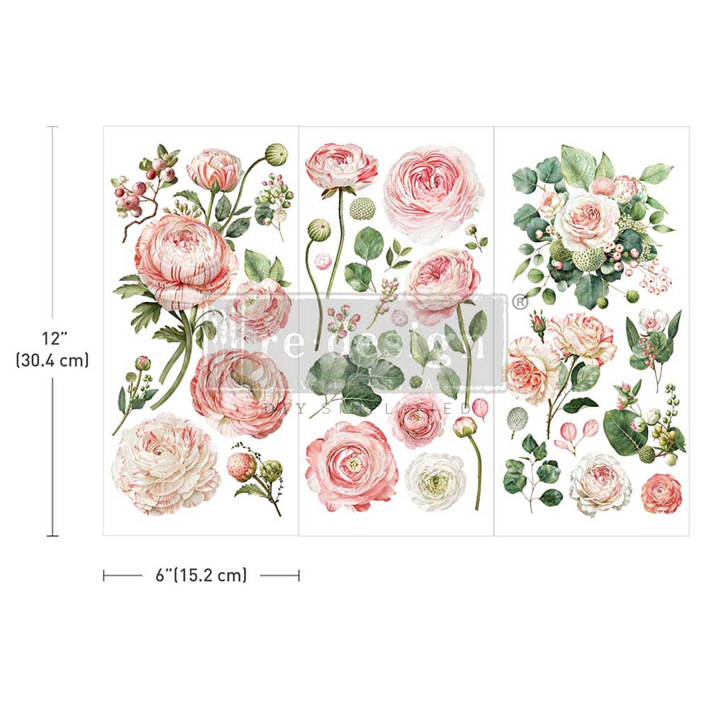 Blushing Blooms Small Transfers
