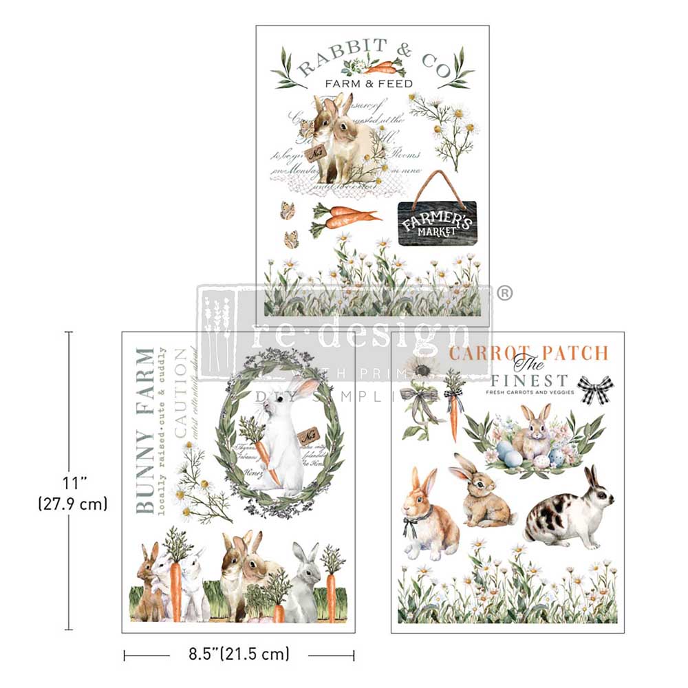 Blossom Bunnies Middy Transfers