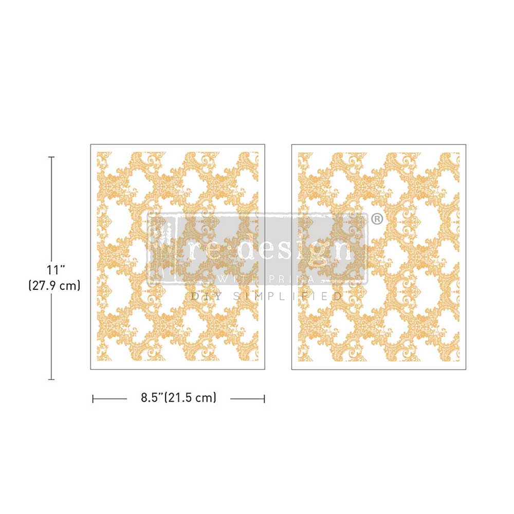 Kacha Golden Lacework Middy Foil Transfers