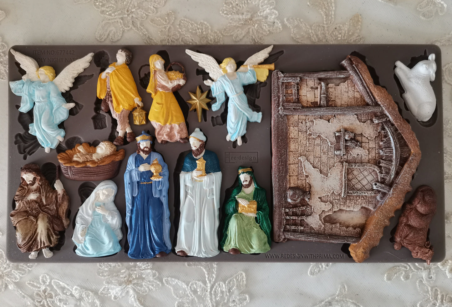 Holy Night Nativity Decor Moulds