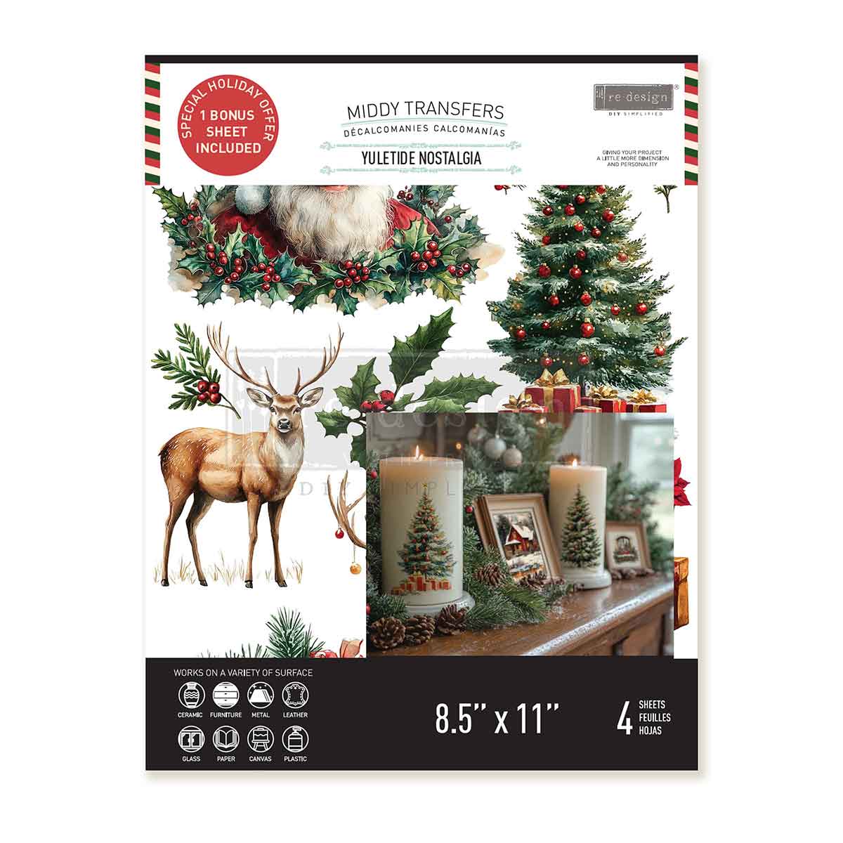 Yuletide Nostalgia Middy Transfers