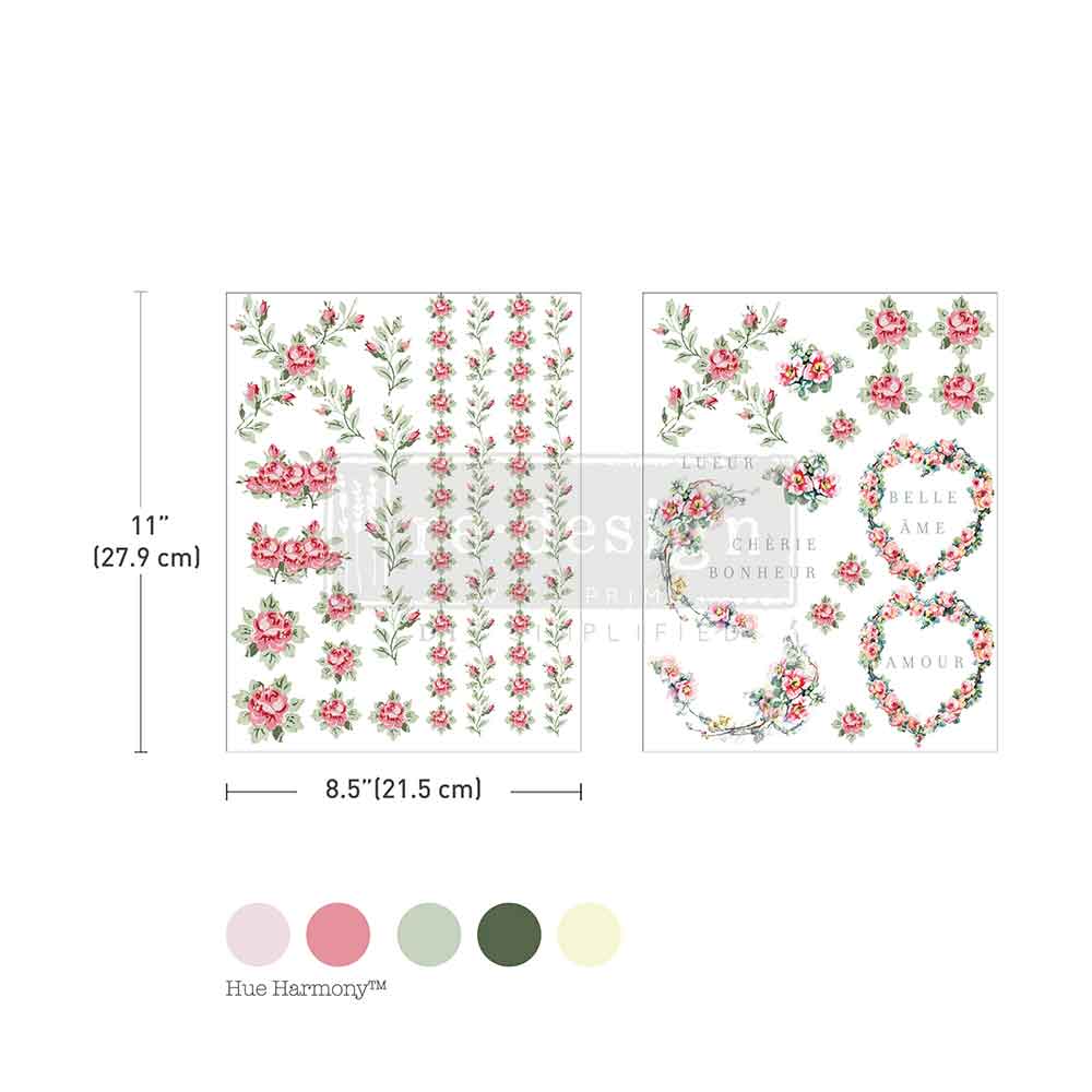 Nostalgic Blooms H2O Transfers