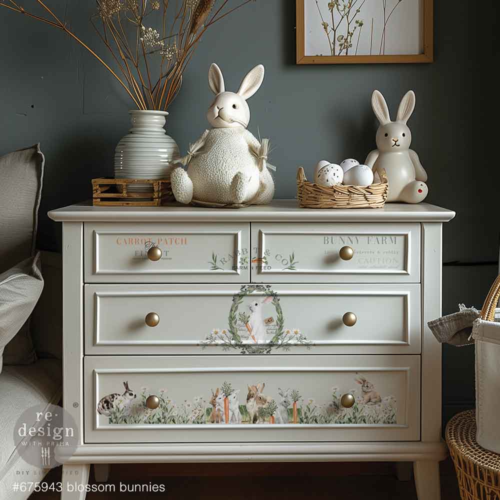 Blossom Bunnies Middy Transfers