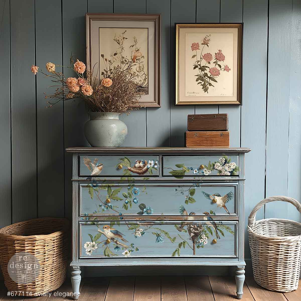 Aviary Elegance Decor Transfers