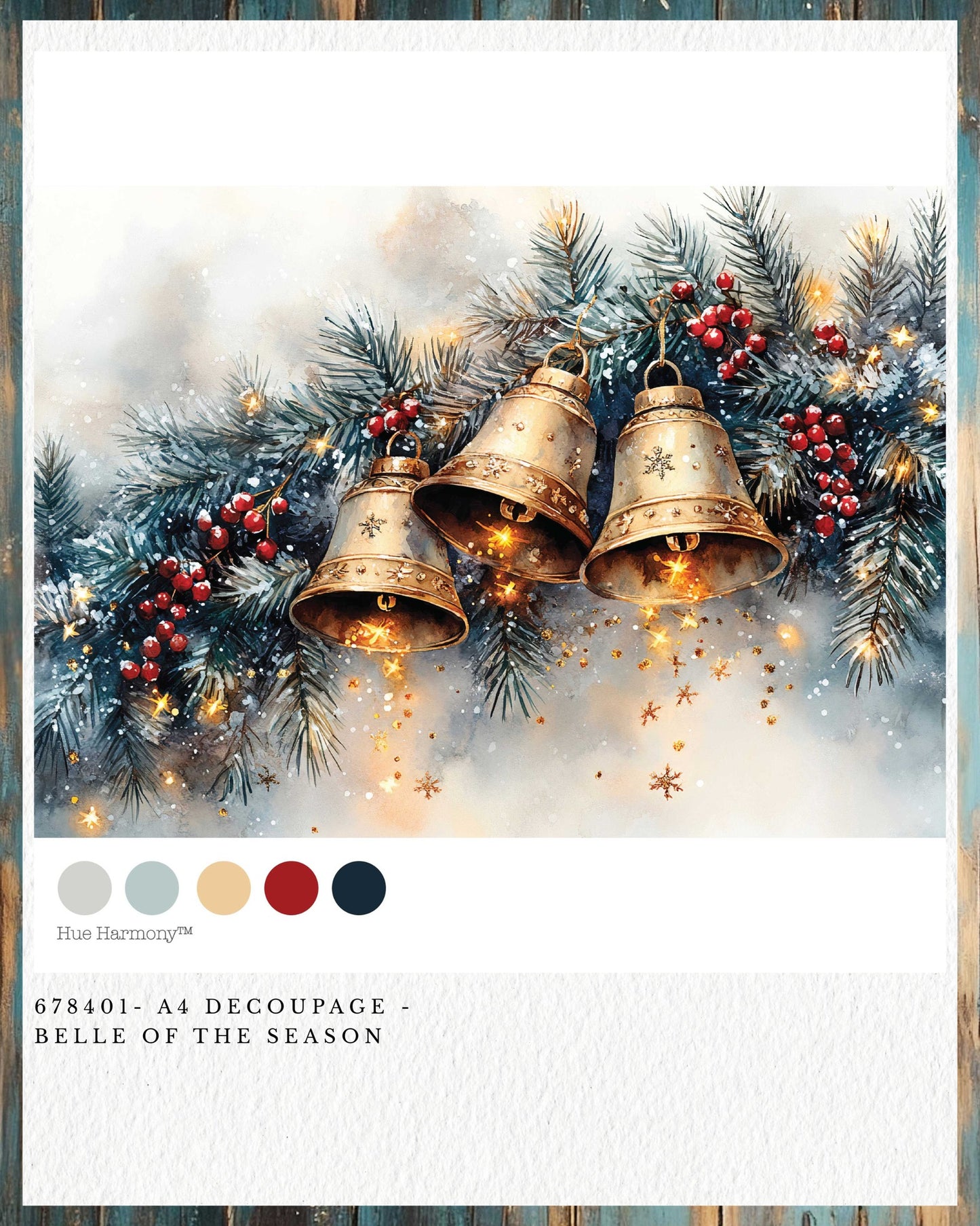 Belle of the Season A4 Decoupage