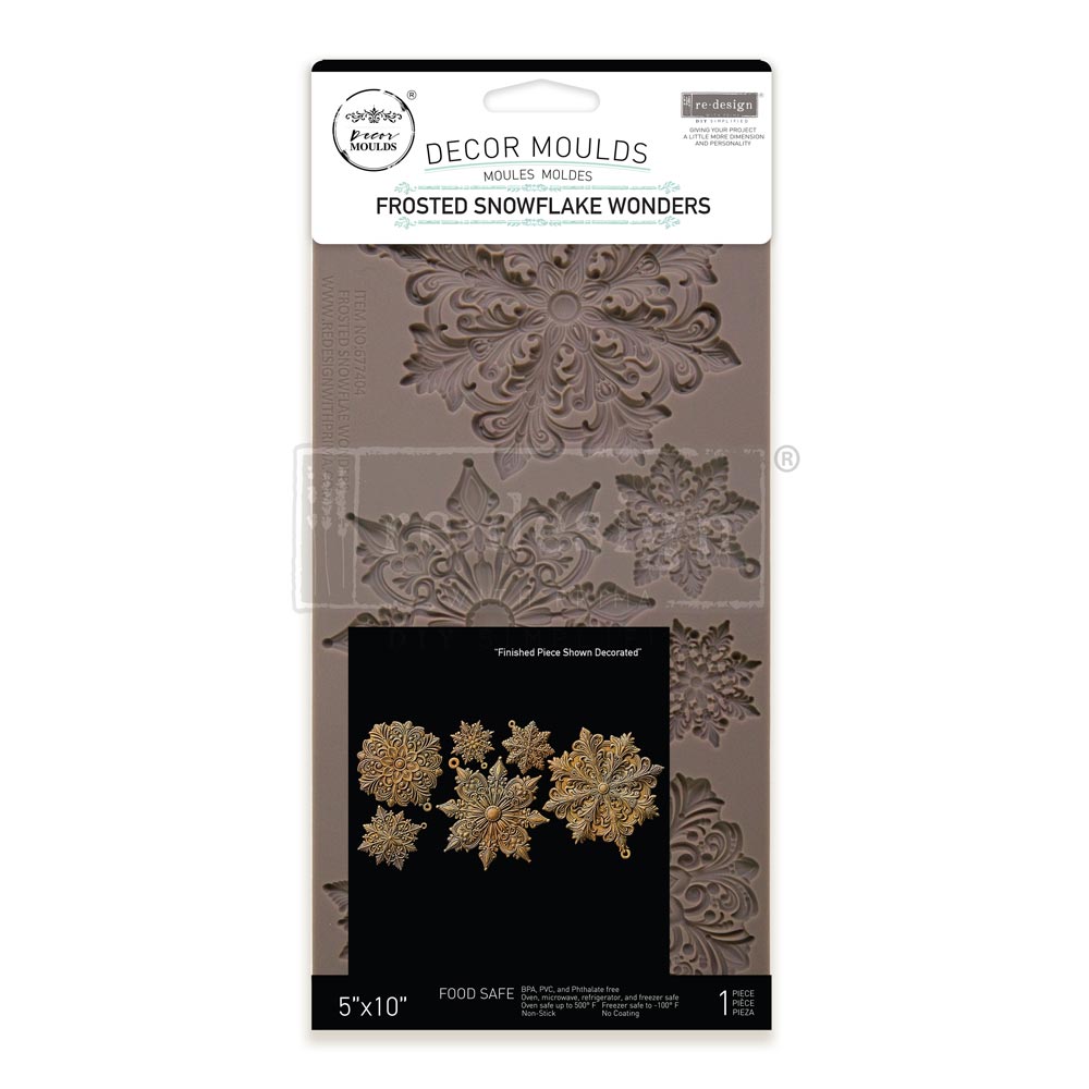Frosted Snowflake Wonders Decor Moulds