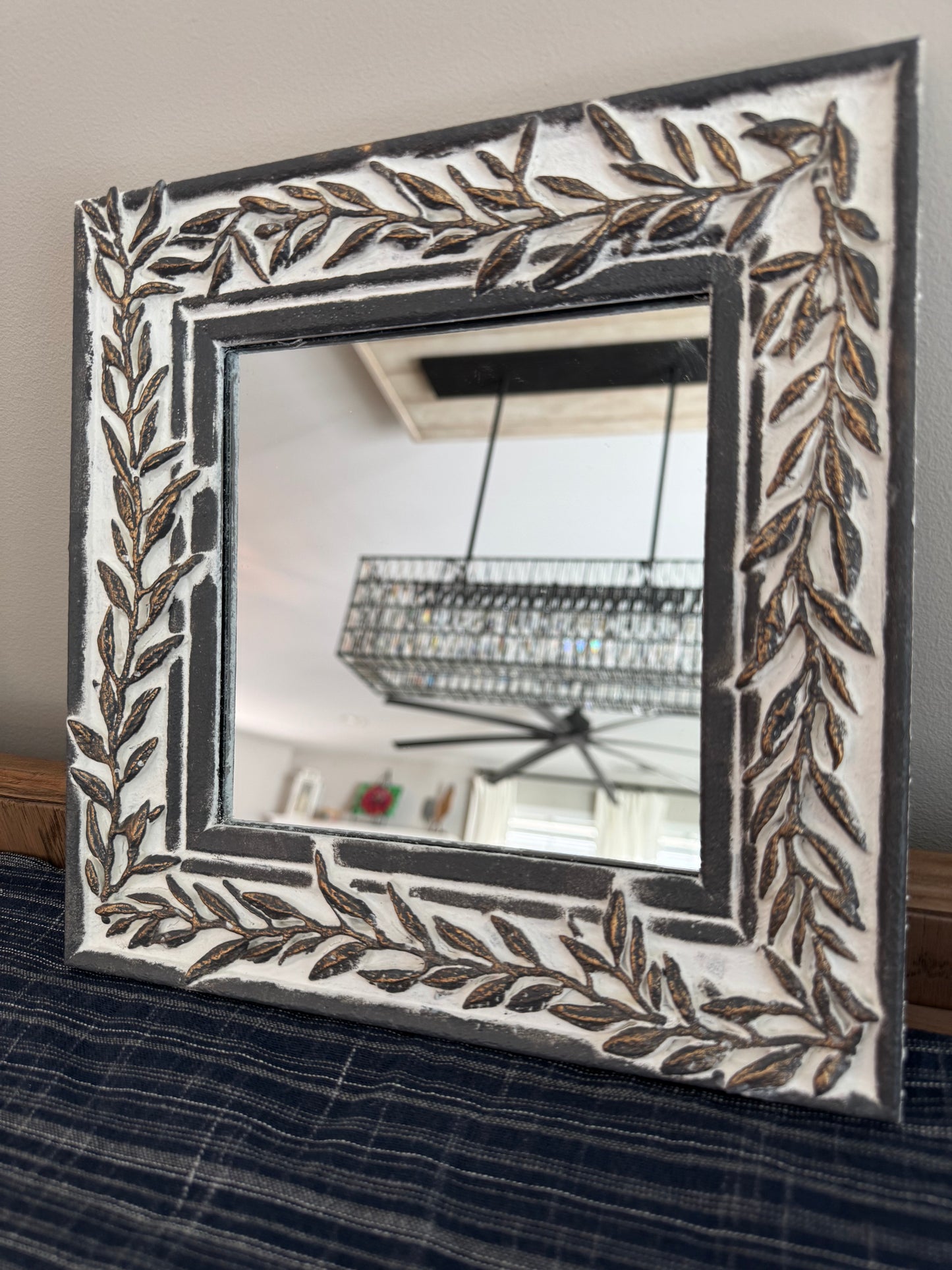 Rustic Leaf Haven Mirror
