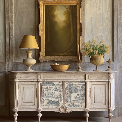 Kacha Toile de Jouy Decoupage Fiber