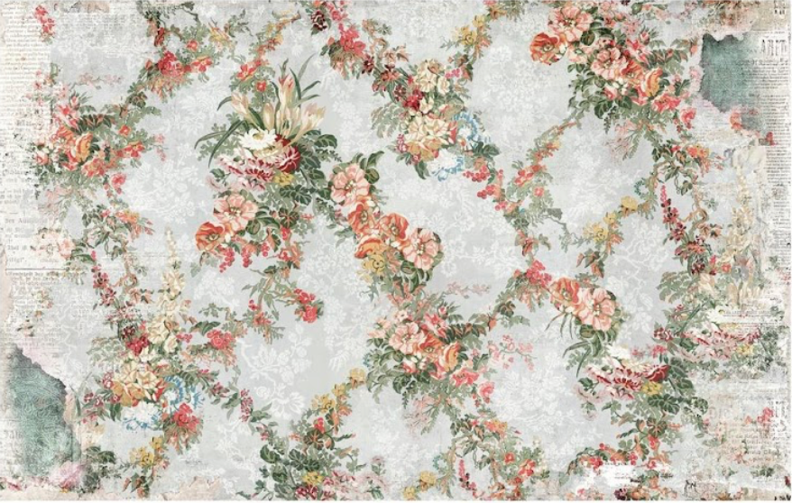 Jardin Fleuri Double Delight Decoupage Fiber Paper Set