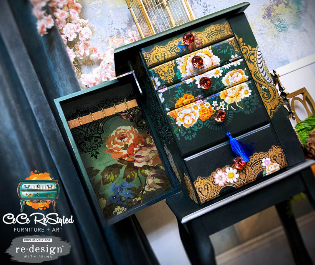 Cece Restyled Pheasants & Peonies Decor Transfers