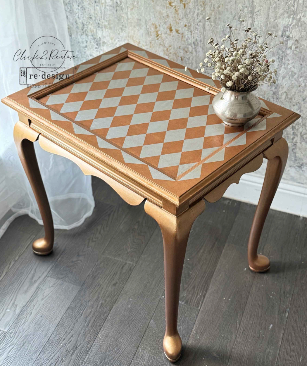 Silver Harlequin Decor Transfers