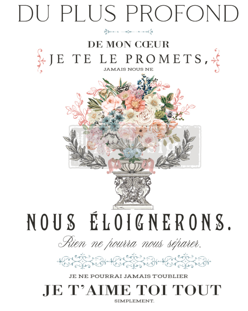 Royal Bouquet Decor Transfers