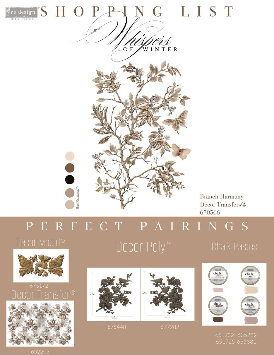 Branch Harmony Decor Transfers