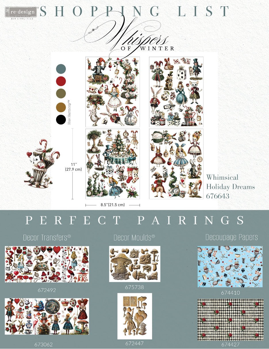 Whimsical Holiday Dreams Middy Transfers
