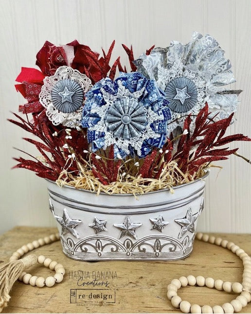 Red, White, and Blue Decor Moulds