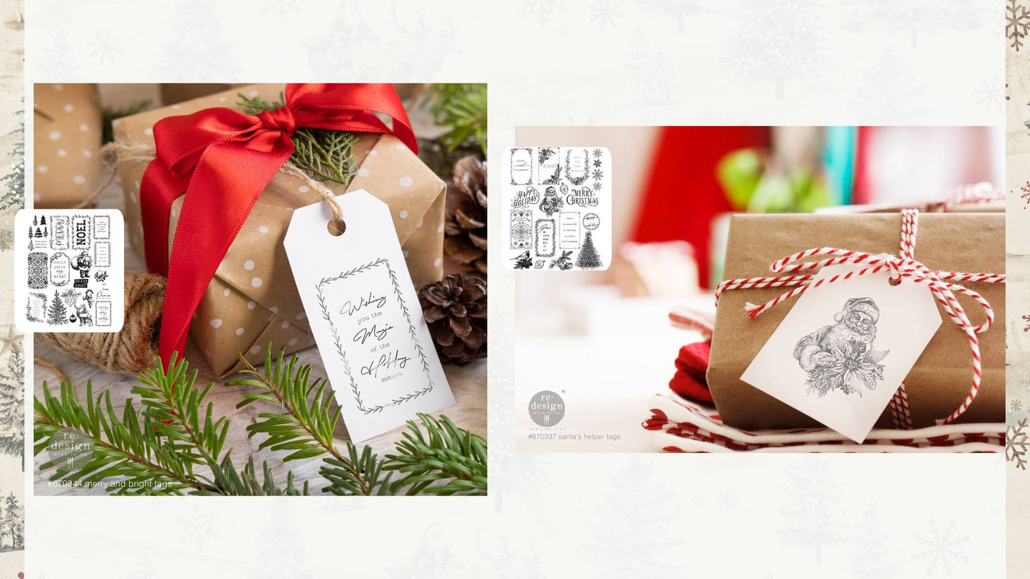 Christmas Chipboard Tags