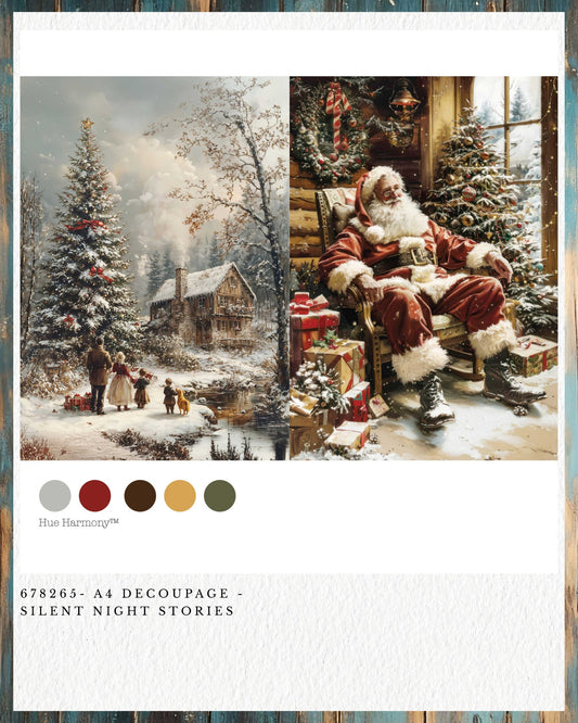 Silent Night Stories A4 Decoupage