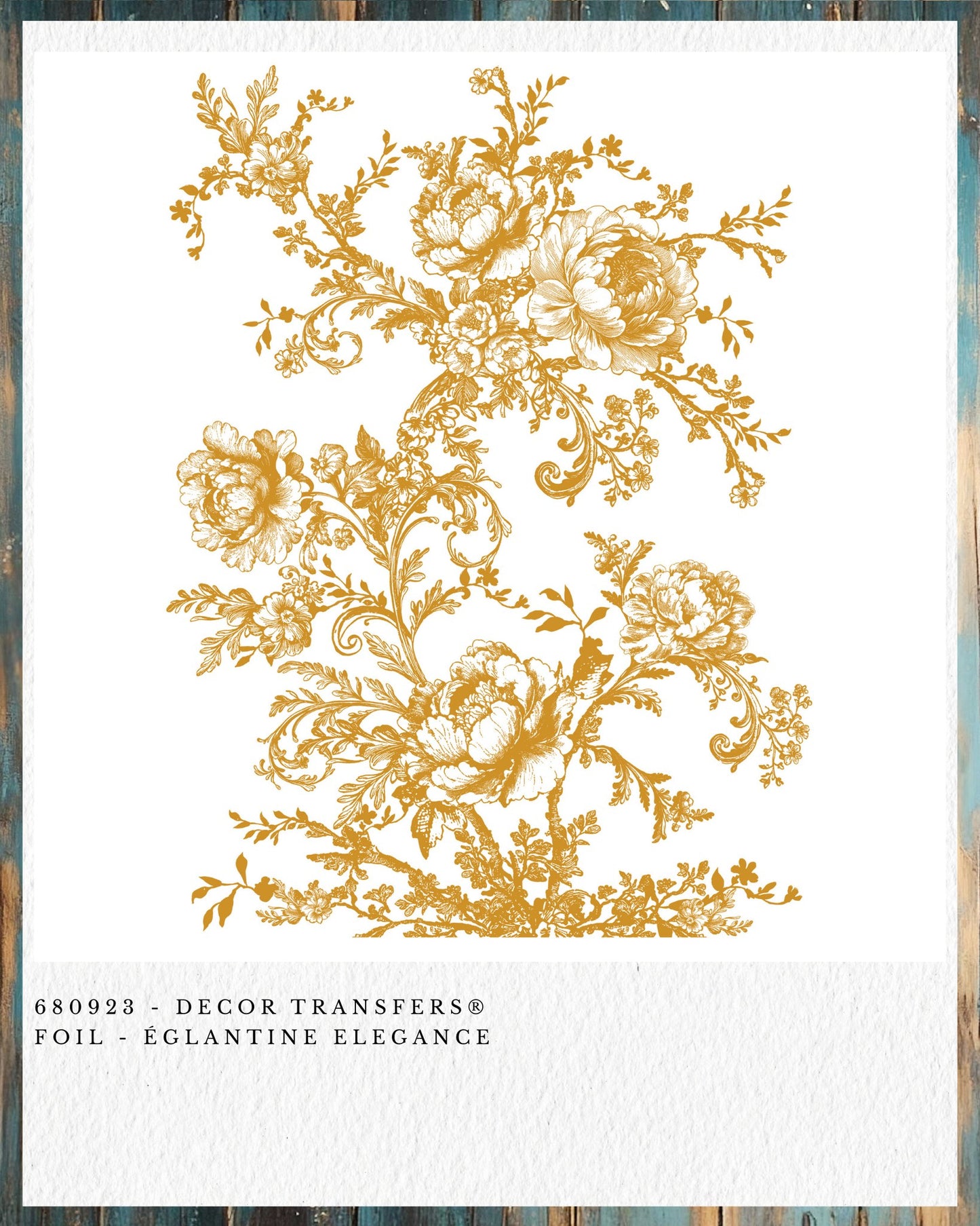 Églantine Elegance Foil Decor Transfers