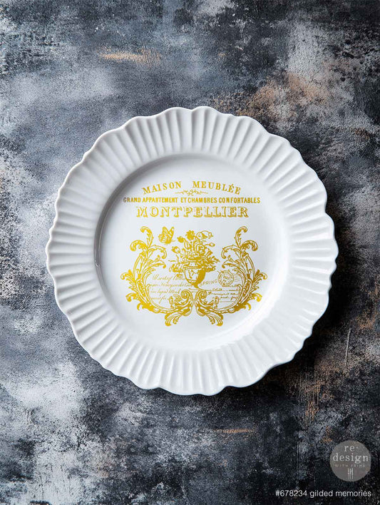 Gilded Memories Gold H2O Transfers