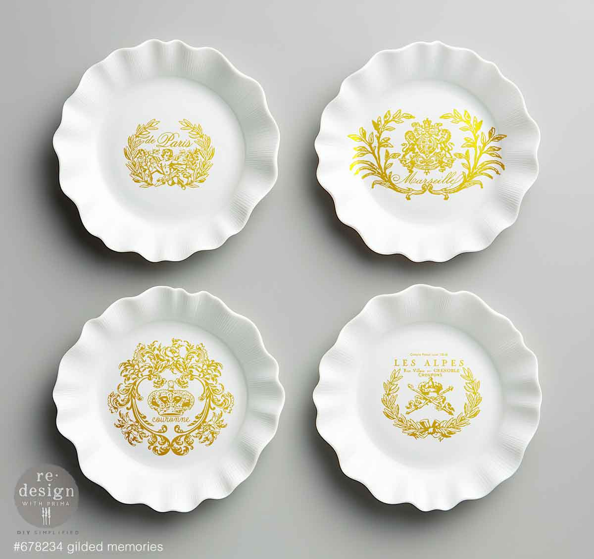 Gilded Memories Gold H2O Transfers