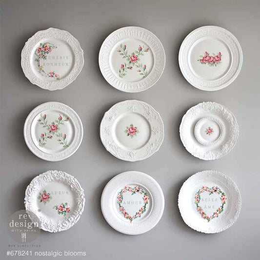 Nostalgic Blooms H2O Transfers