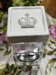 Crown Glass Canister