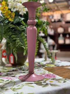 Pink Vintage Pottery Barn Candlestick (Medium)