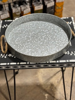 Galvanized Round Tray