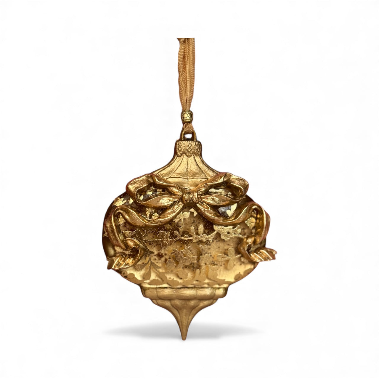 Golden Bow Ornament