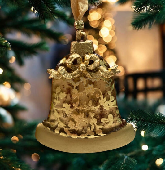 Bell Golden Bow Ornament