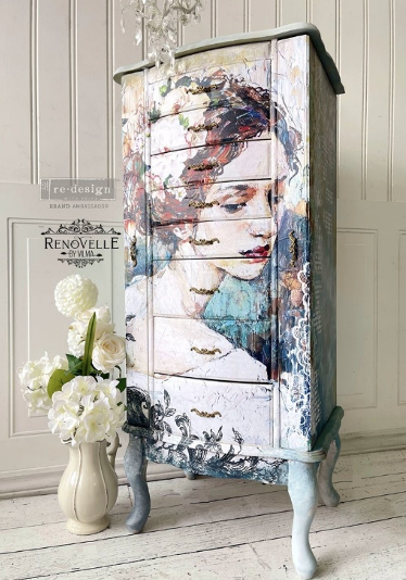 Peaceful Ponder Decoupage Rice Paper