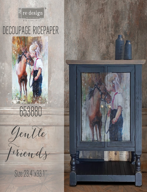 Gentle Friends Decoupage Rice Paper