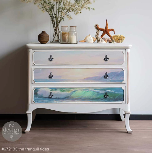 Tranquil Tides Decoupage Fiber