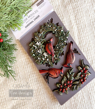 Cardinal Cheer Decor Moulds