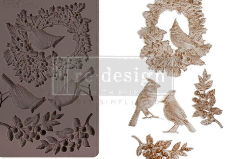 Cardinal Cheer Decor Moulds