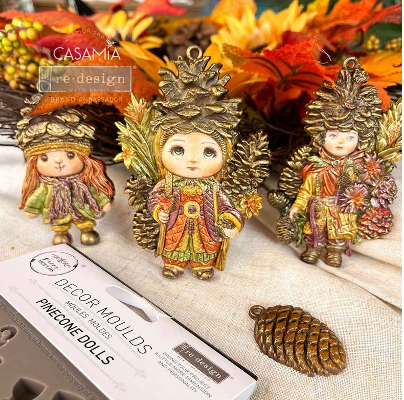 Pinecone Dolls Decor Moulds