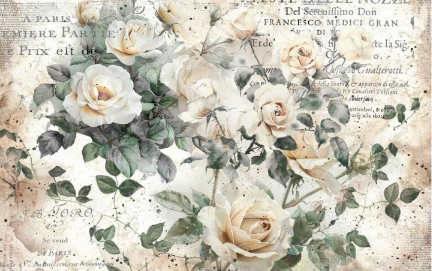 My Garden Whimsy Double Delight Decoupage Fiber Paper Set