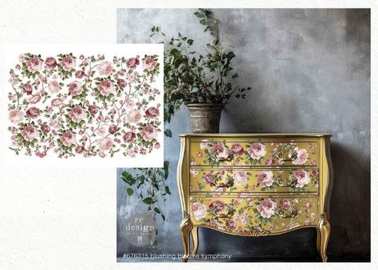 Kacha Blushing Blooms Symphony Decor Transfers