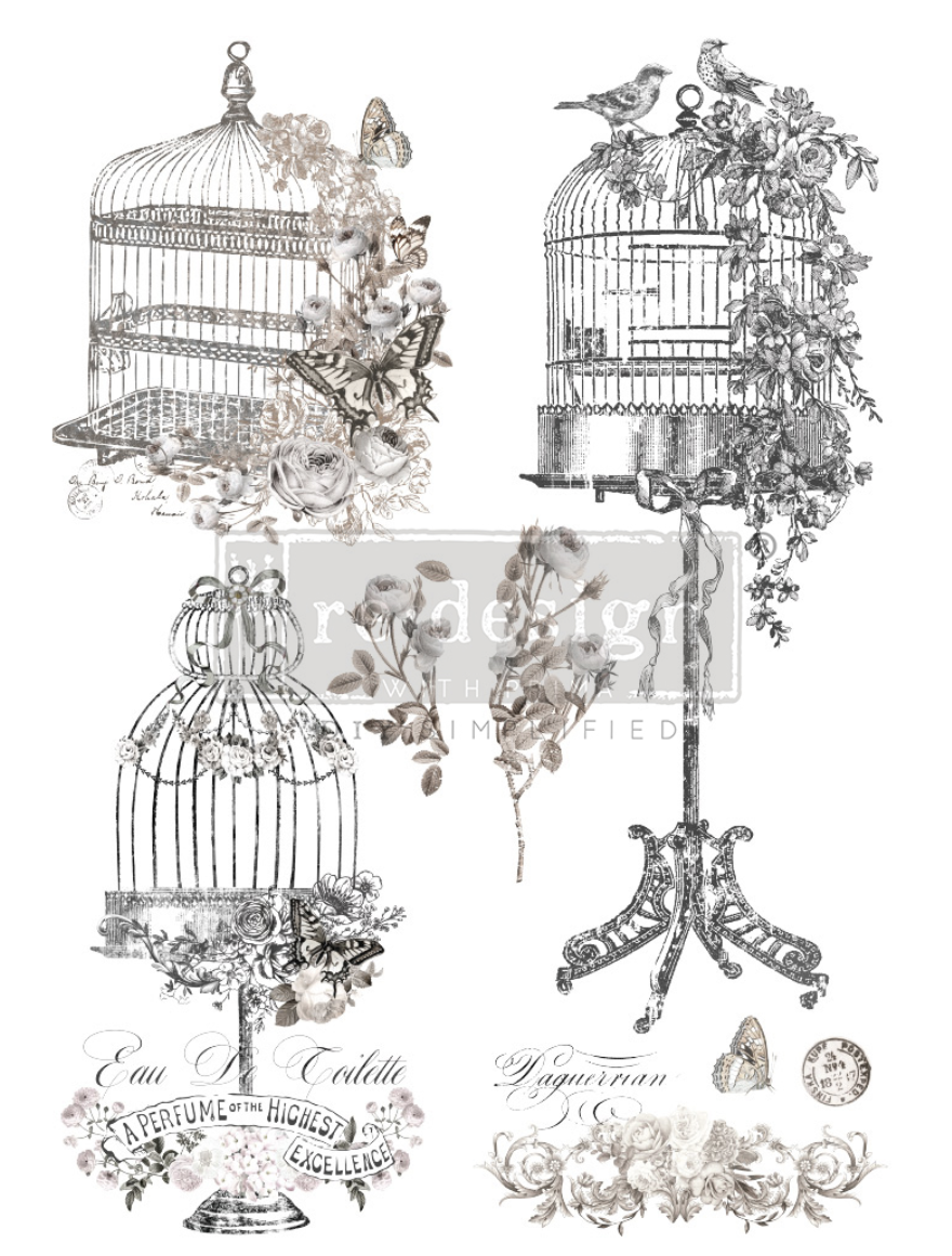 La Voliere Decor Transfers