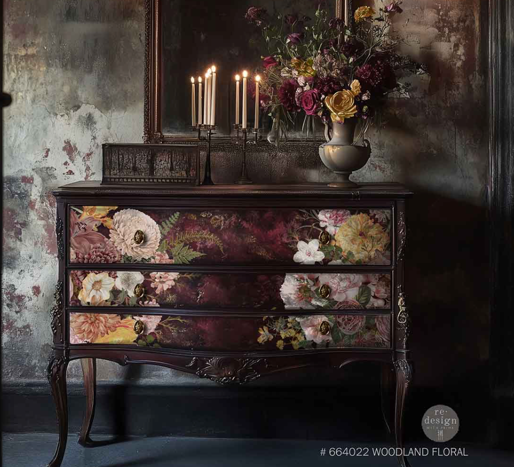 Woodland Floral Decor Transfers