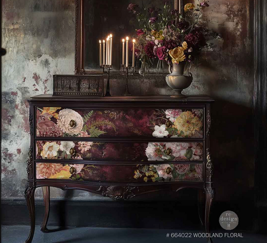 Woodland Floral Decor Transfers