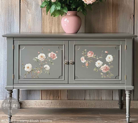 Creamy Blush Blooms Middy Transfers