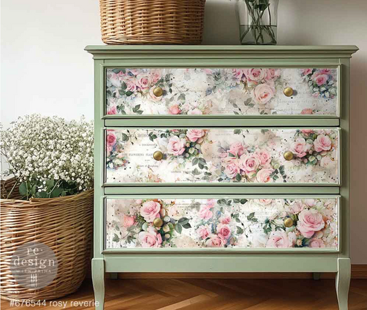 Rosy Reverie Double Delight Decoupage Fiber Paper Set