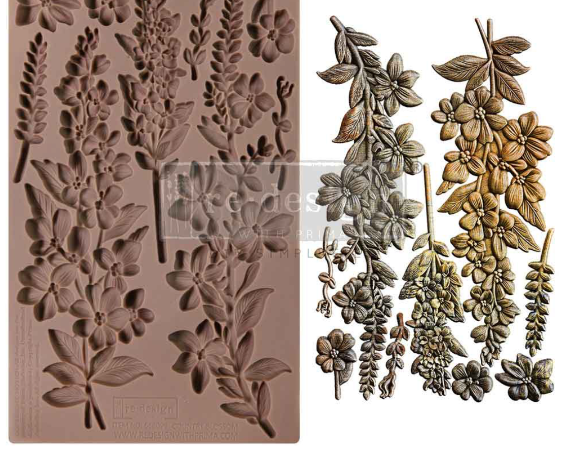 Country Blossom Decor Moulds